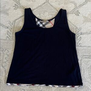 Burberry Navy Blue Sleeveless Top
